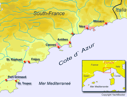 Yacht charter Cote D'Azur
